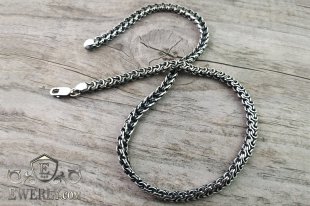 Серебряная цепочка Фантом (Рамзес + Двойной ручей), фото