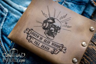 Портмоне з натуральної шкіри для чоловіків, фото