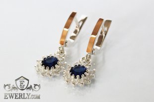 Earring of sterling silvers, фото