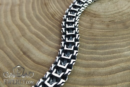 Плетение Император из серебра, фото