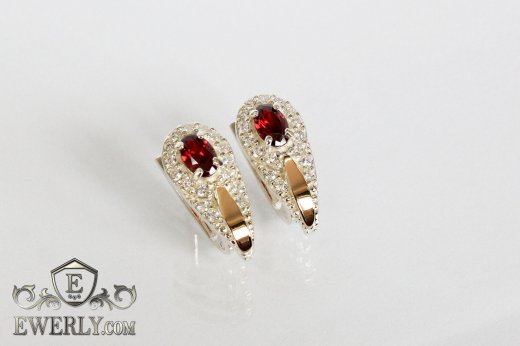 Earring of sterling silvers, фото