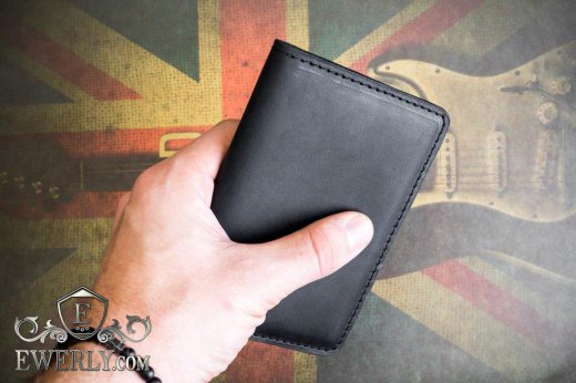 Handmade purse made of genuine leather, фото