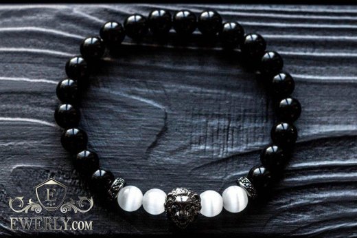 Мужской каменный браслет 123025XL, фото