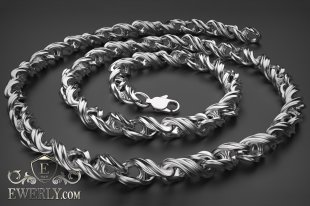 Авторская цепочка из серебра 14, фото