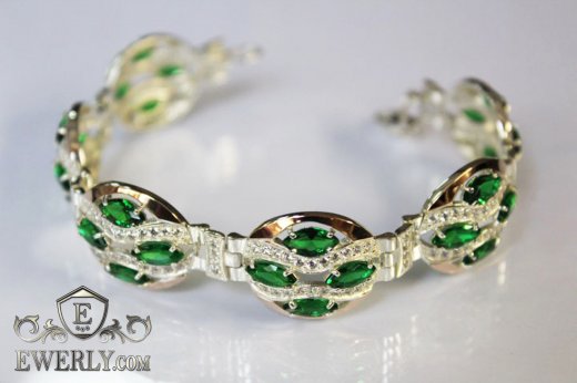 Bracelet for women of  silver, фото