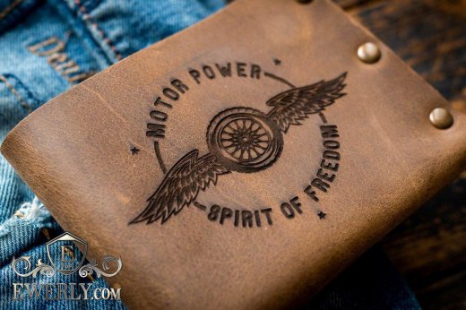 Шкіряний гаманець з натуральної шкіри для чоловіків 11086VM, фото