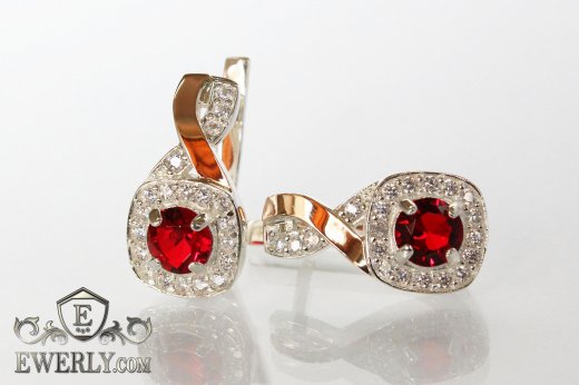 Earring of sterling silvers, фото