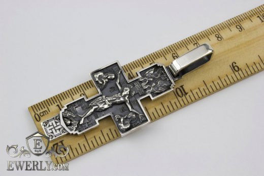 Хрест чоловічий з чорнінням, фото