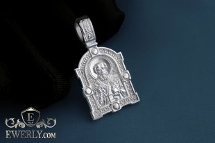Pendant. Saint Nicholas the Wonderworker, фото