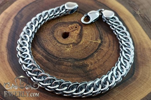 Браслет Скорпіон зі срібла із чорнінням, фото