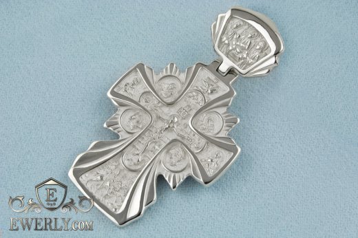 Big men's cross of sterling silver, фото