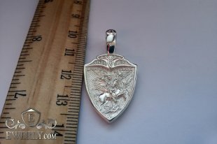 Men's pendant of  silver, фото