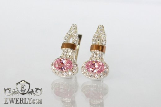 Earring of  silvers, фото