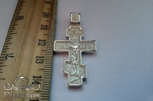 Мужской серебряный крест, фото