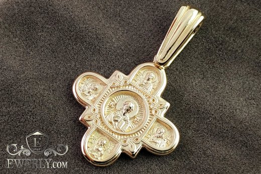 Cross of gold without crucifix, фото