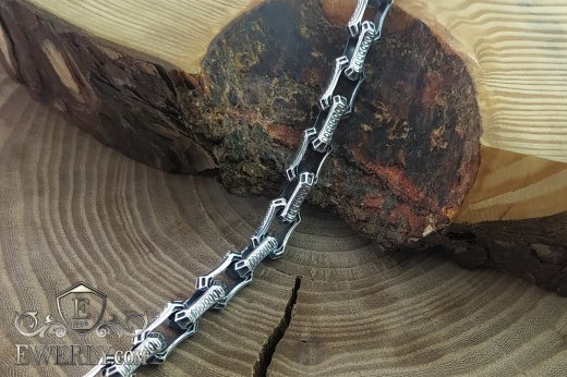 Плетение цепочки из серебра авторское 12, фото