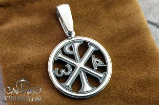 Men's pendant of silver, фото