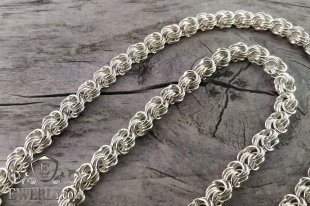 Women's chain "Rose" of sterling silver, фото