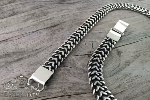 Трактор - серебряная цепочка, фото