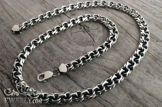 Серебряная цепочка Московский бисмарк, фото