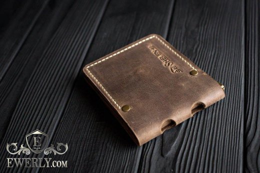 Money clip made of genuine leather, фото