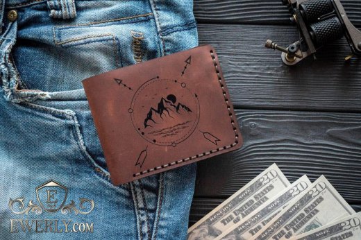 Purse made of genuine leather, фото