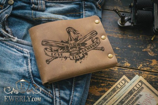 Genuine leather wallet, фото