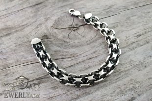 Браслет Фараон - двойное якорное плетение, фото