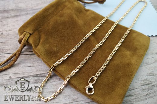 Золотий ланцюг чоловіча - якірне плетіння, фото