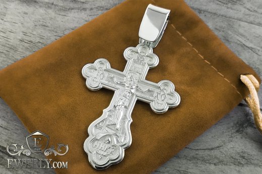 Big men's cross of sterling silver, фото