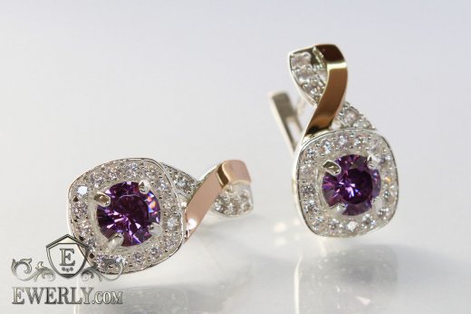 Earring of  silvers, фото